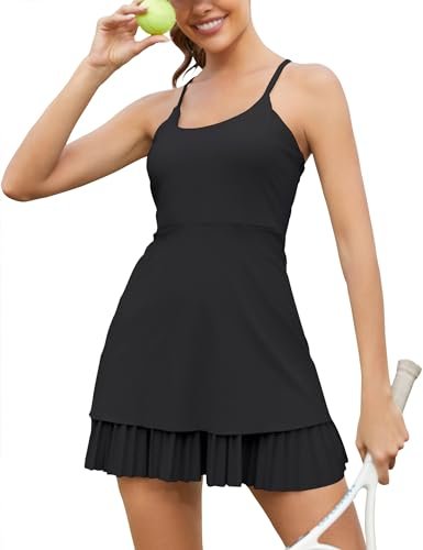 CALIA Women's Pleated Exercise Dress